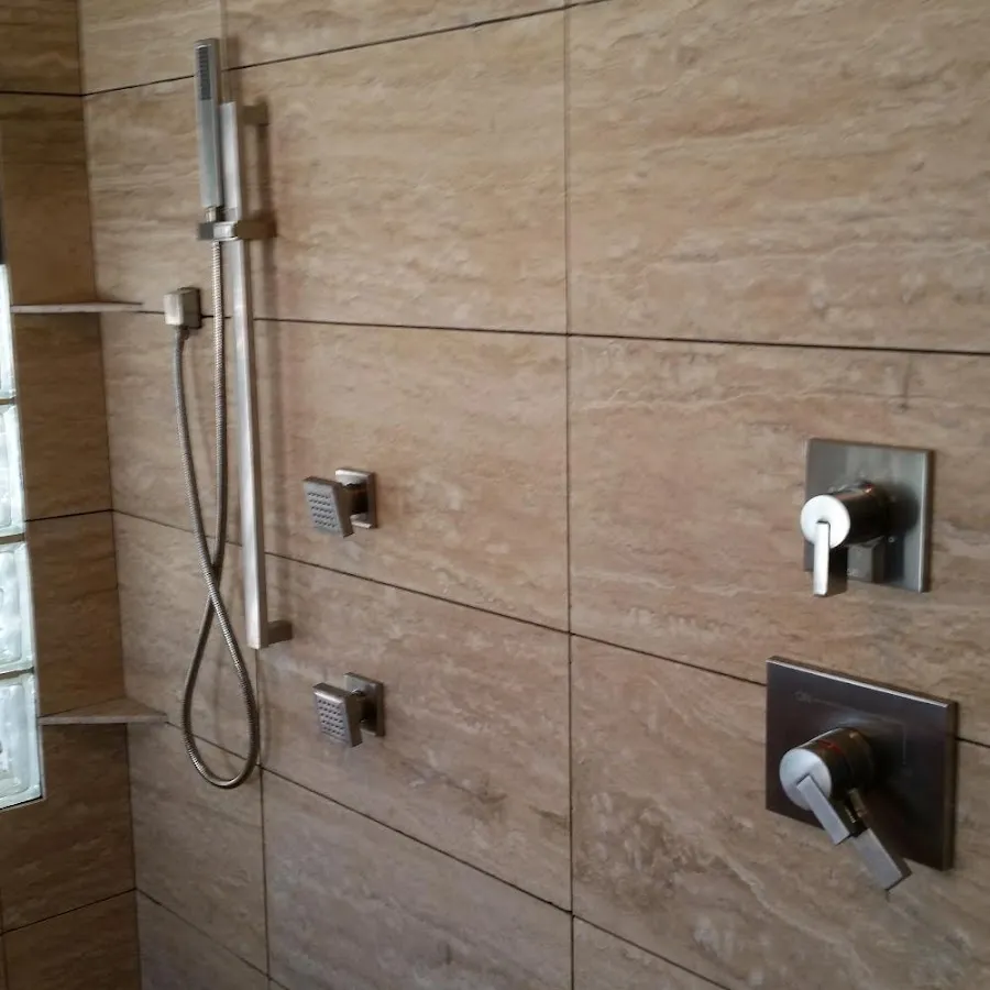 Shower fixture installation for Water Heater Replacement in Brush
